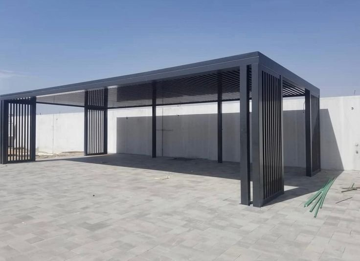 مظلات حديد في الحوش